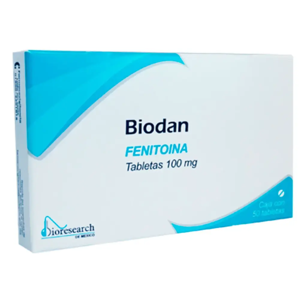 Biodan Fenitoína Sódica 100 Mg 50 Tabletas Genérico Bioresearch 