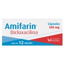 Amifarin Dicloxacilina 500 Mg 12 Cápsulas Genérico Wandel 