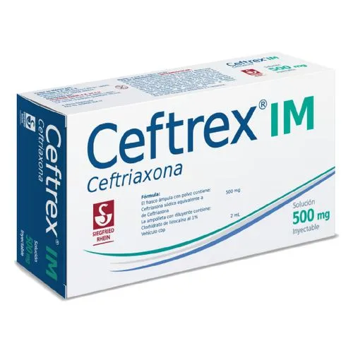 Ceftrex Im 500 Mg Frasco Ámpula 2 Ml 