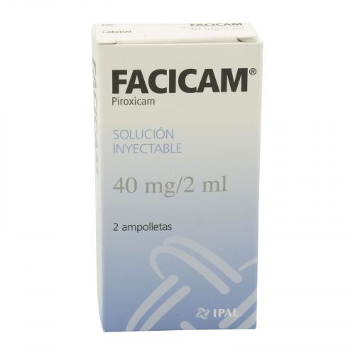 Facicam 40 Mg 2 Ampolletas 2 Ml 