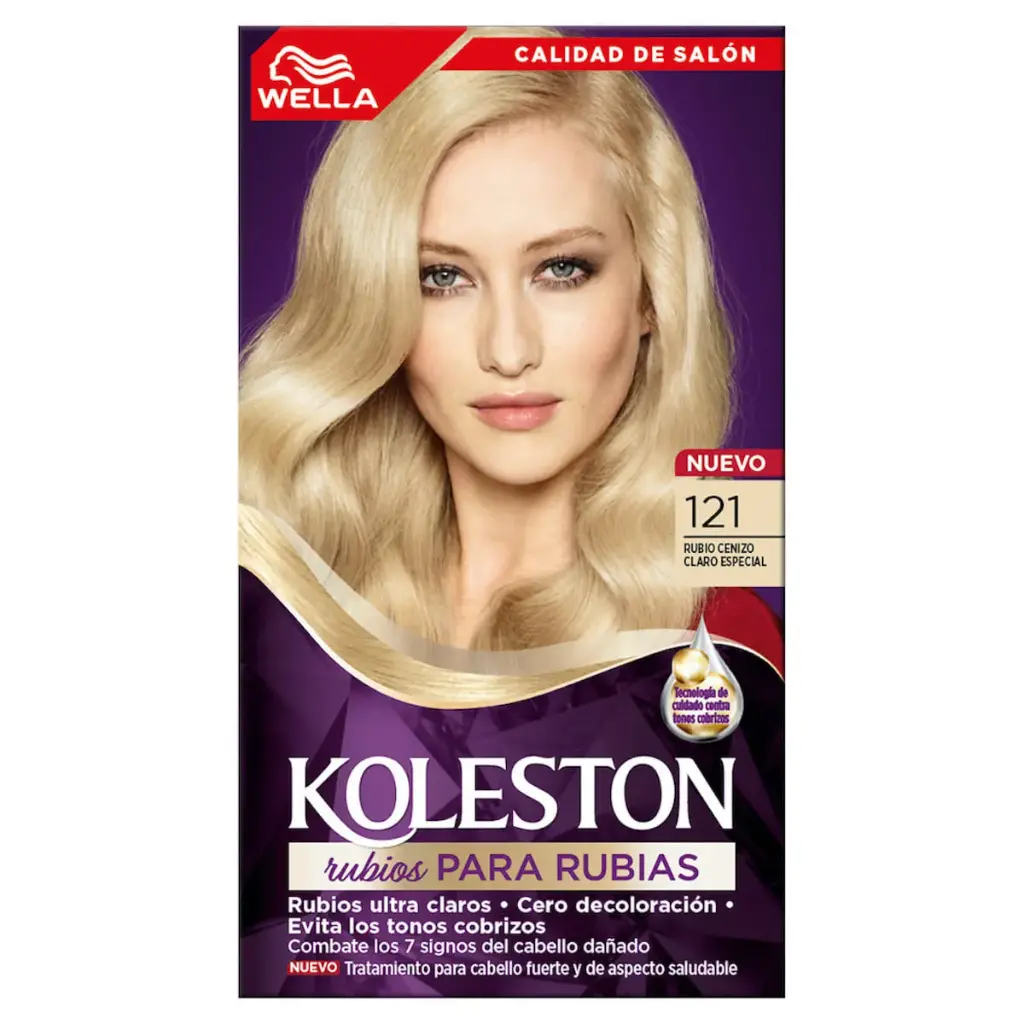 Tinte Koleston Crema Rubio Cobrizo Claro Especial 121 