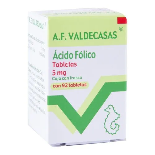 [7501446000348] Ácido Fólico 5 Mg 92 Tabletas