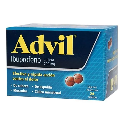 Advil 200 Mg 24 Tabletas