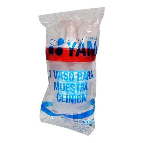 Vaso Copro Análisis Con Tapa Rosca 