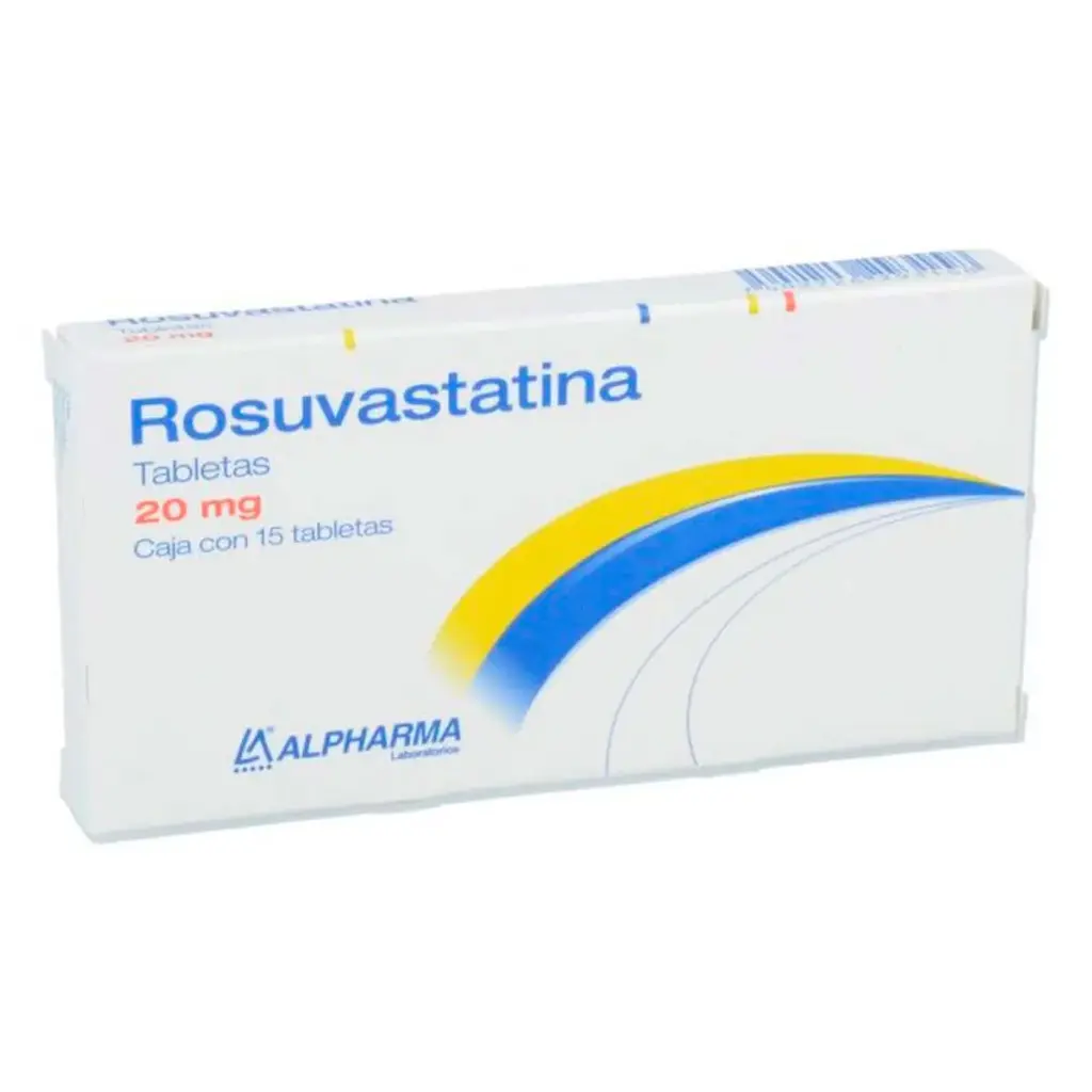 Rosuvastatina 20 Mg 15 Tabletas Genérico Alpharma 