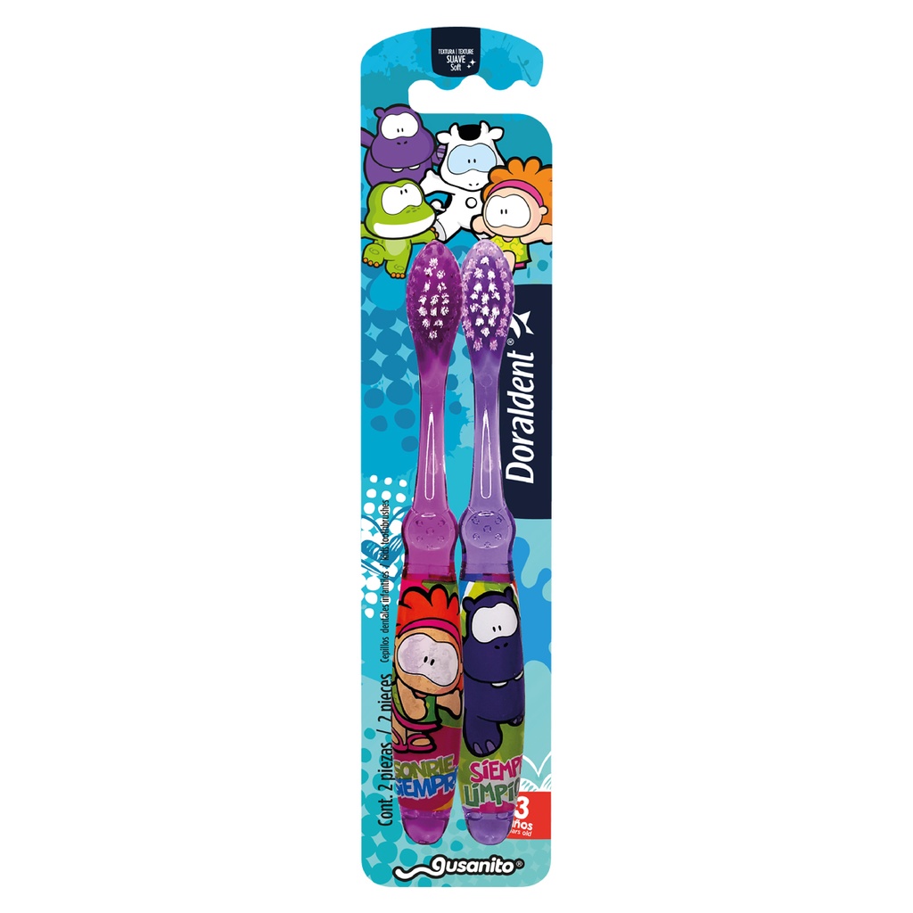 [7501506320058] Cepillo Dental Doraldent Gusanito Two Pack 