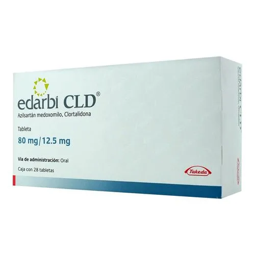 [7891317019648] Edarbi CLD 80/12.5 Mg 28 Tabletas 