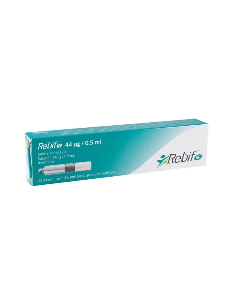 Rebif Nf Solución Inyectable 44 Mcg/0.5 Ml Caja Con Cartucho Prellenado - Rx3