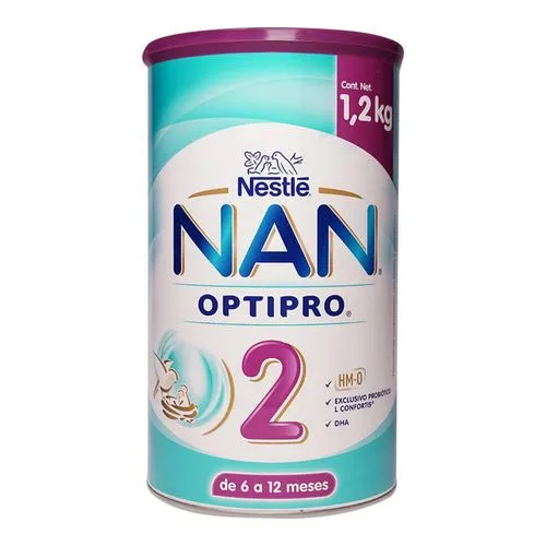 Fórmula Infantil NAN 2 Optipro L Confortis 6-12 Meses 1.2 Kg 