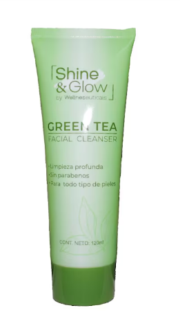 [7506513600230] Limpiador Facial Shine & Glow Té Verde 120 Ml 