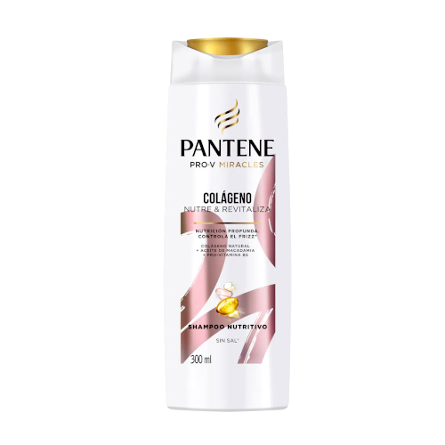 Shampoo Pantene Colágeno Nutre Y Revitaliza 300 Ml 