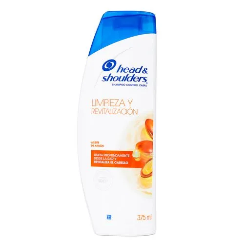 Shampoo Head & Shoulders Limpieza Y Revitalización Aceite De Argán 375 Ml