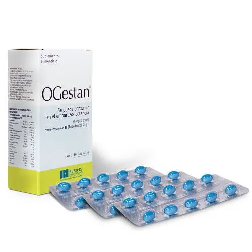 Ogestan Plus 950 Mg Suplemento Alimenticio 30 Cápsulas 