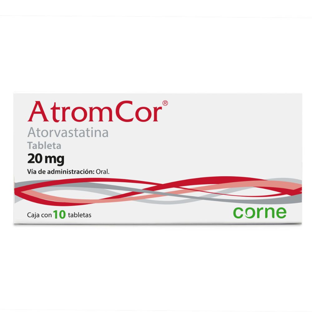 Atorvastatina 20 Mg 10 Tabletas Genérico Corne