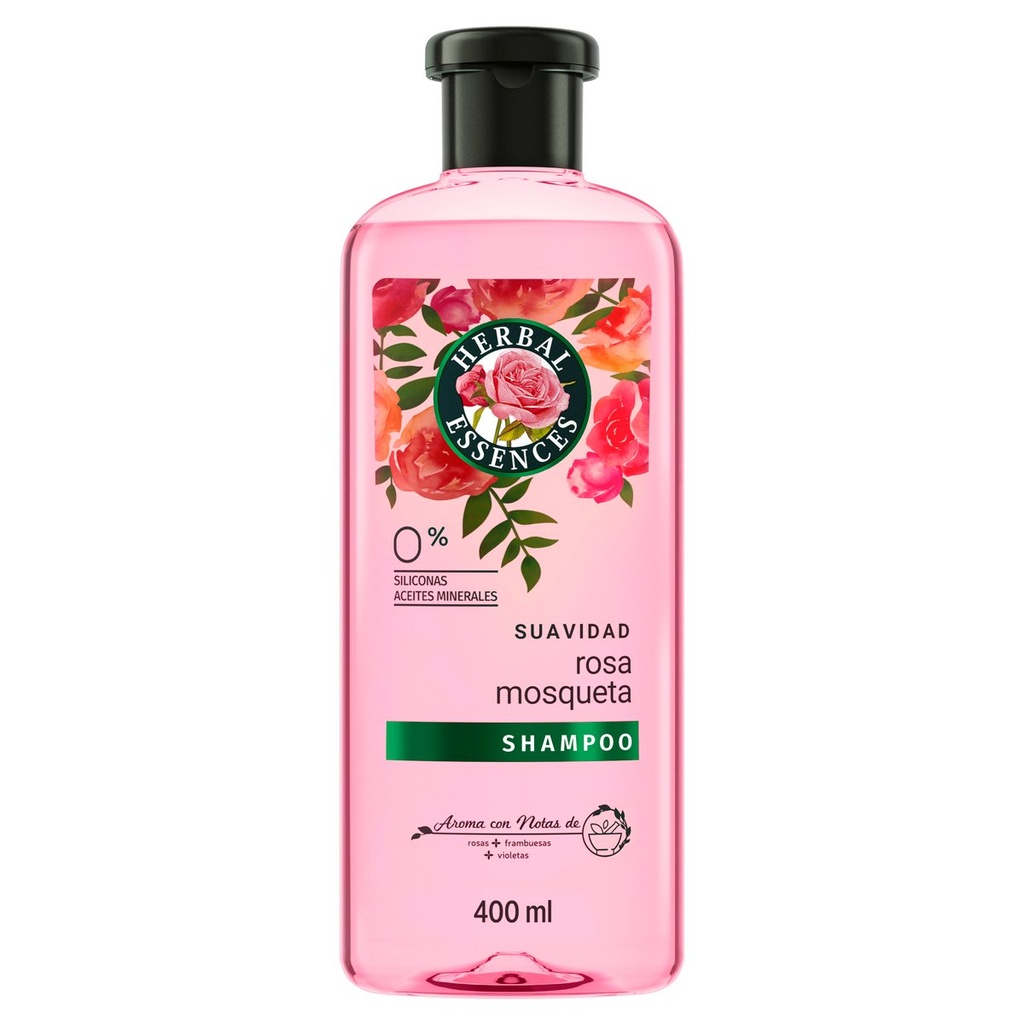 [381519180736] Shampoo Herbal Essences Smooth Rose 400 Ml 