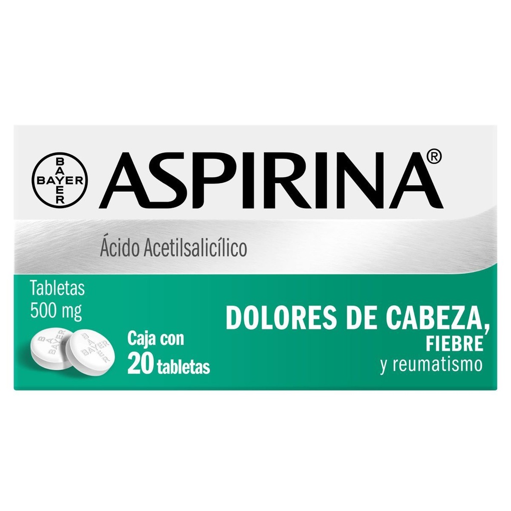 Aspirina 500 Mg 20 Tab             