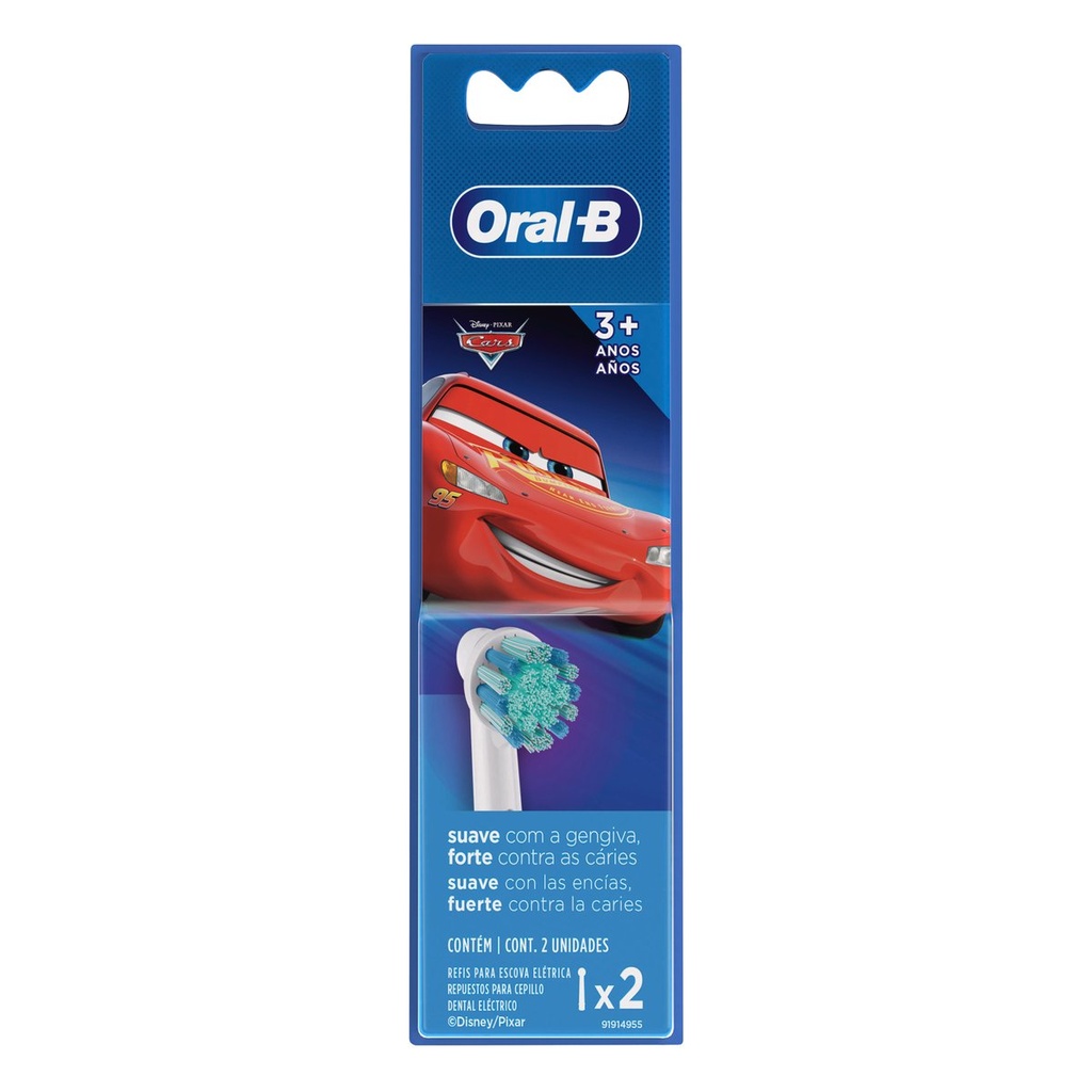 [4210201338475] Repuesto Cepillo Oral-B Cars Eléctrico 2 Piezas 