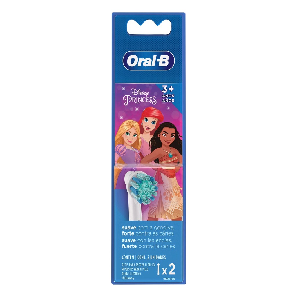 [4210201338444] Repuesto Cepillo Oral-B Princess Eléctrico 2 Piezas 