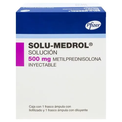 Solu-Medrol 500 Mg Frasco Ámpula 8 Ml 