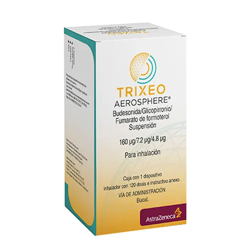 Trixeo 160/7.2/4.8Ug Caja Con Inhalador Con 120 Dosis