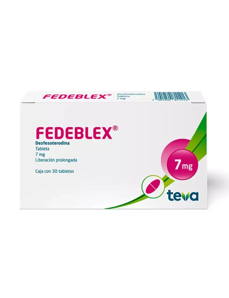 Fedeblex 7 Mg Caja Con 30 Tabletas