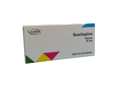 Quetiapina 25 Mg 30 Tabletas Genérico Amarox