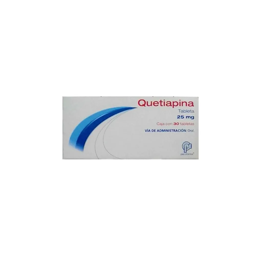 Quetiapina 25 Mg 30 Tabletas Genérico Psicofarma 