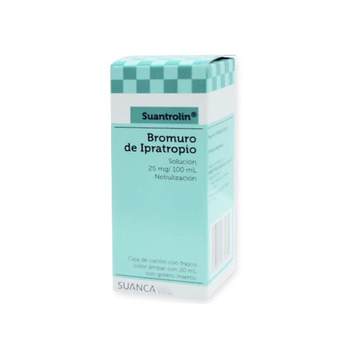 Suantrolin Bromuro De Ipratropio 25 Mg Solución Nebulizaciones Frasco 20 Ml Genérico Suanca