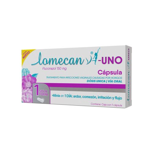 Lomecan V Uno 150 Mg 1 Toma 1 Cápsula 