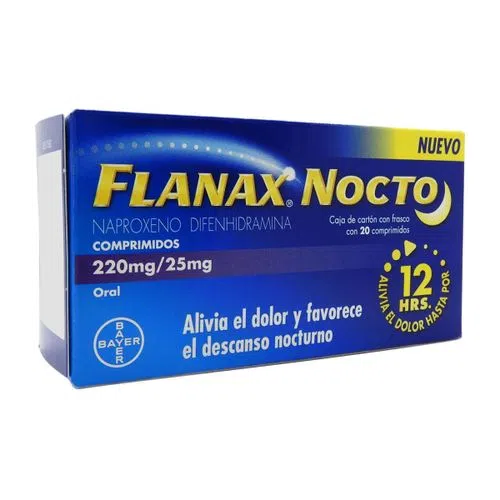 Flanax Nocto 220/25 Mg 20 Comprimidos 