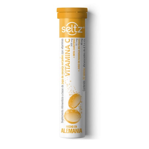 Seltz Vitamina C Suplemento Alimenticio 20 Tabletas Efervescentes 