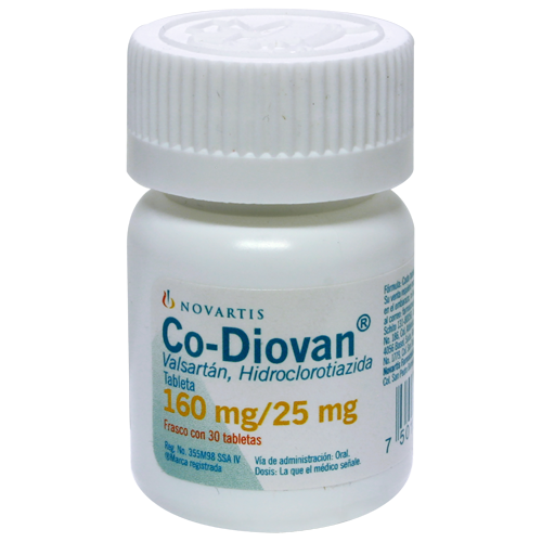 Co-Diovan 160/25 Mg 30 Tabletas 