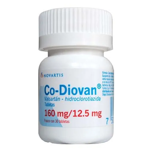 Co-Diovan 160/12.5 Mg 30 Tabletas 