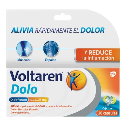 Voltaren Dolo 25 Mg 20 Caps        