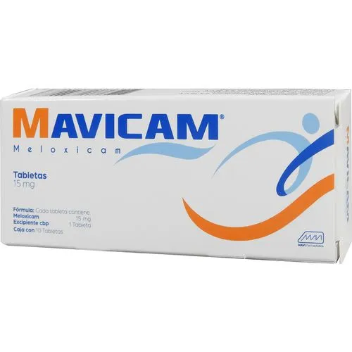 Mavicam Meloxicam 15 Mg 10 Tabletas Genérico Mavi 