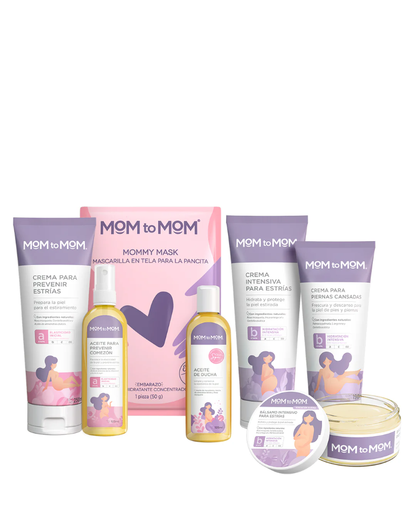 Kit Momtomom Anti-Estrías Lactancia 9 Piezas