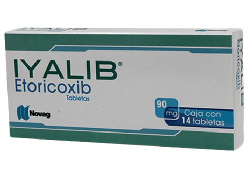 [7501075723397] Iyalib Etoricoxib 90 Mg 14 Tabletas Genérico Novag Inf 