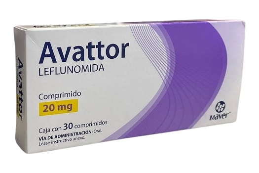 Avattor Leflunomida 20 Mg 30 Comprimidos Genérico Maver 