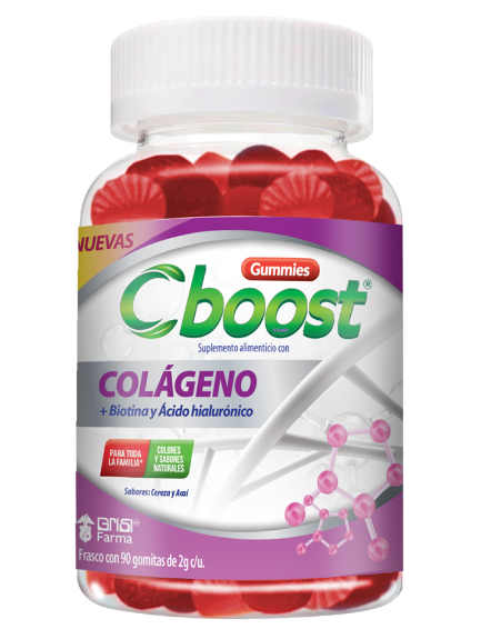 C Boost Suplemento Alimenticio Colágeno Frasco 90 Gomitas