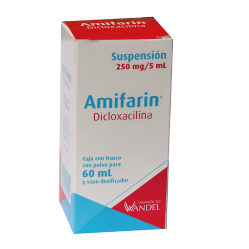Amifarin Dicloxacilina 250 Mg Suspensión 60 Ml Genérico Wandel 
