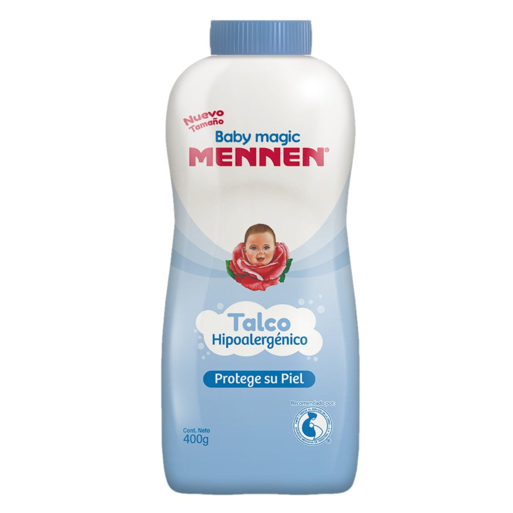 Talco Mennen Baby Magic Hipoalergénico Azul 400 G 