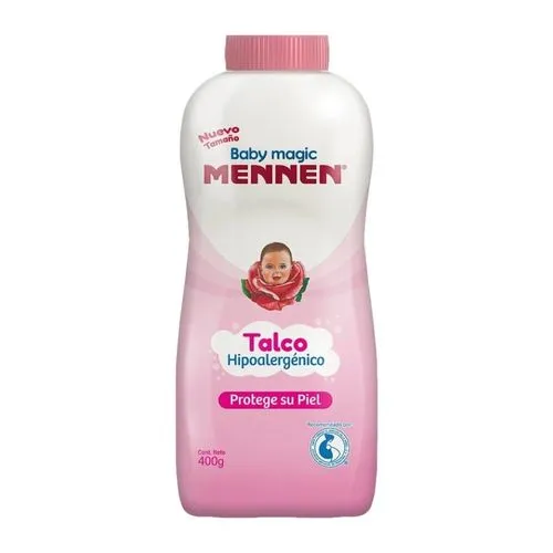 Talco Mennen Baby Magic Hipoalergénico Rosa 400 G 