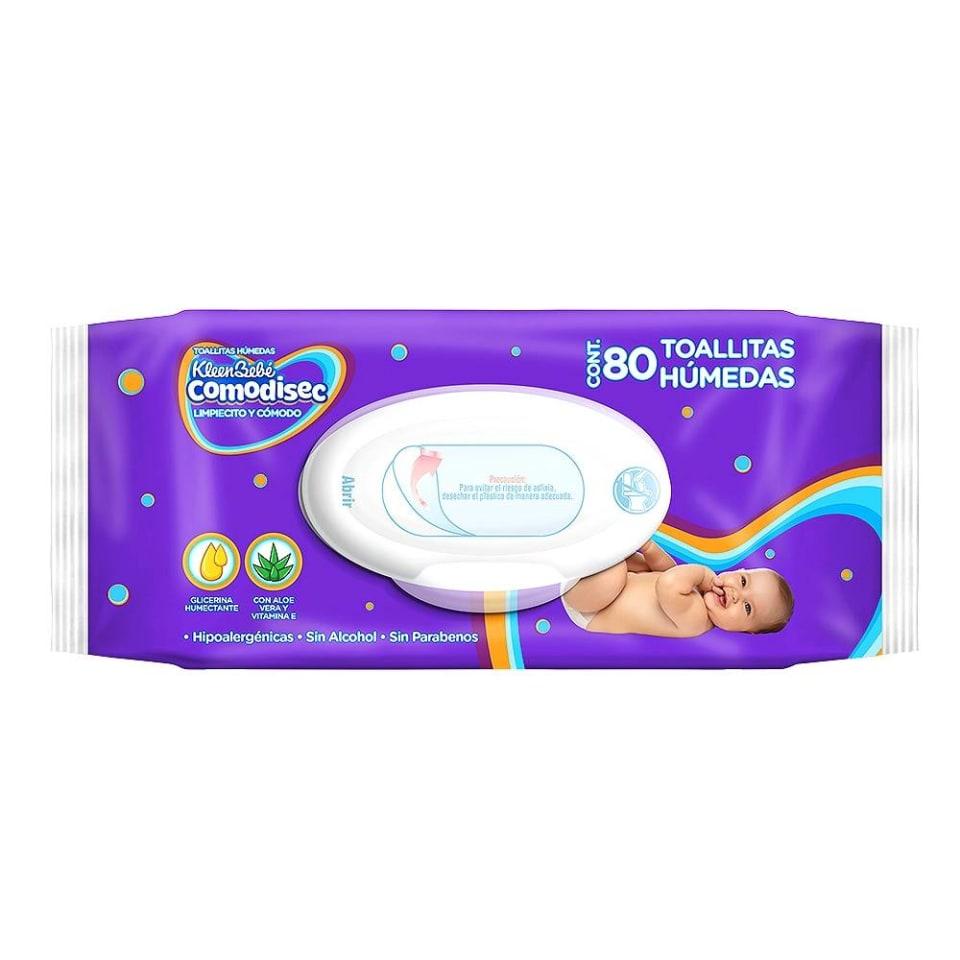 Toallitas Húmedas Kleen Bebé Comodisec 80 Piezas 