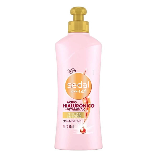 [7506306224100] Crema Para Peinar Sedal Hialurónico + Vitamina C 300 Ml 