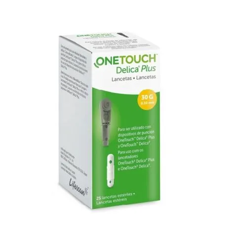 One Touch Delica Plus 25 Lancetas 