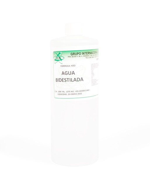 Agua Bidestilada 1000 Ml