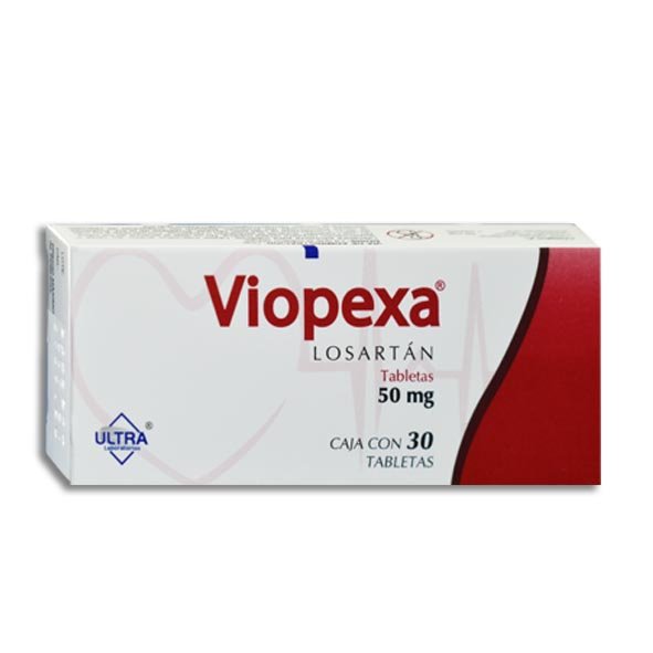 Viopexa Losartán 50 Mg 30 Tabletas Genérico Ultra Lab 