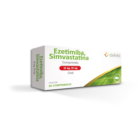 Ezetimiba/Simvastatina 10/20 Mg 28 Comprimidos Genérico Avivia 
