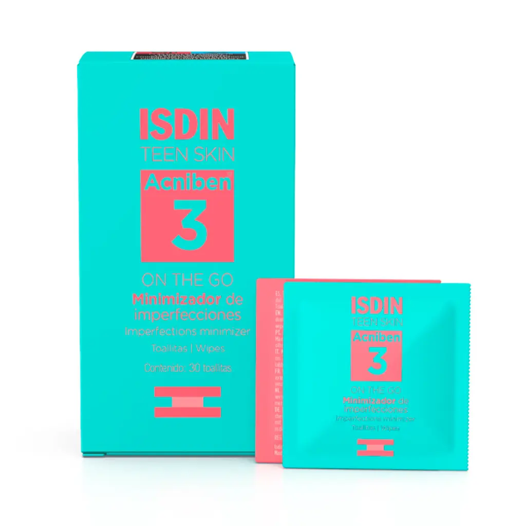 Isdin Toallitas Acniben Minimizador Imperfecciones 30 Piezas 