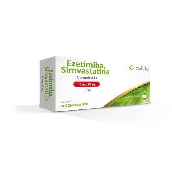 [7506344500679] Ezetimiba/Simvastatina 10/20 Mg 14 Comprimidos Genérico Avivia 